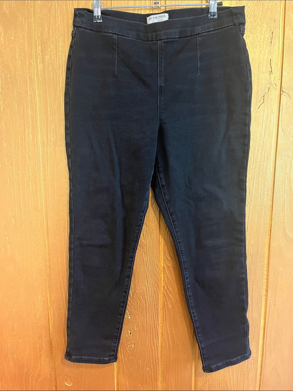 We The Free CRVY Infinite Stretch Pull on Black Skinny Jeans Large